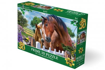 Puzzle 3D - Koně