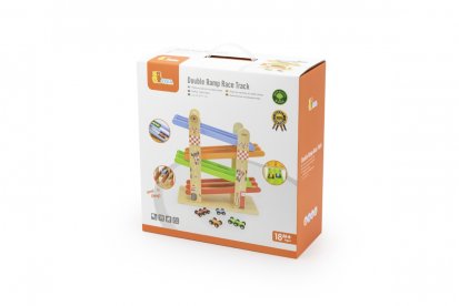 Viga Dřevěná klouzačka s auty