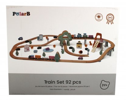 Viga Dřevěná vláčkodráha 92 ks