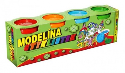 Sada modelína 4 ks - Čtyřlístek
