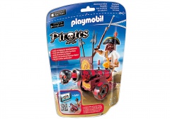Playmobil 6163 Mořský lupič s interaktivním červeným kanónem