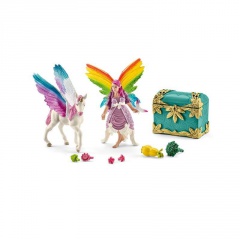 Schleich Duhová elfí víla Lis s Pegasem jednorožcem