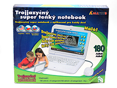 Trojjazyčný notebook